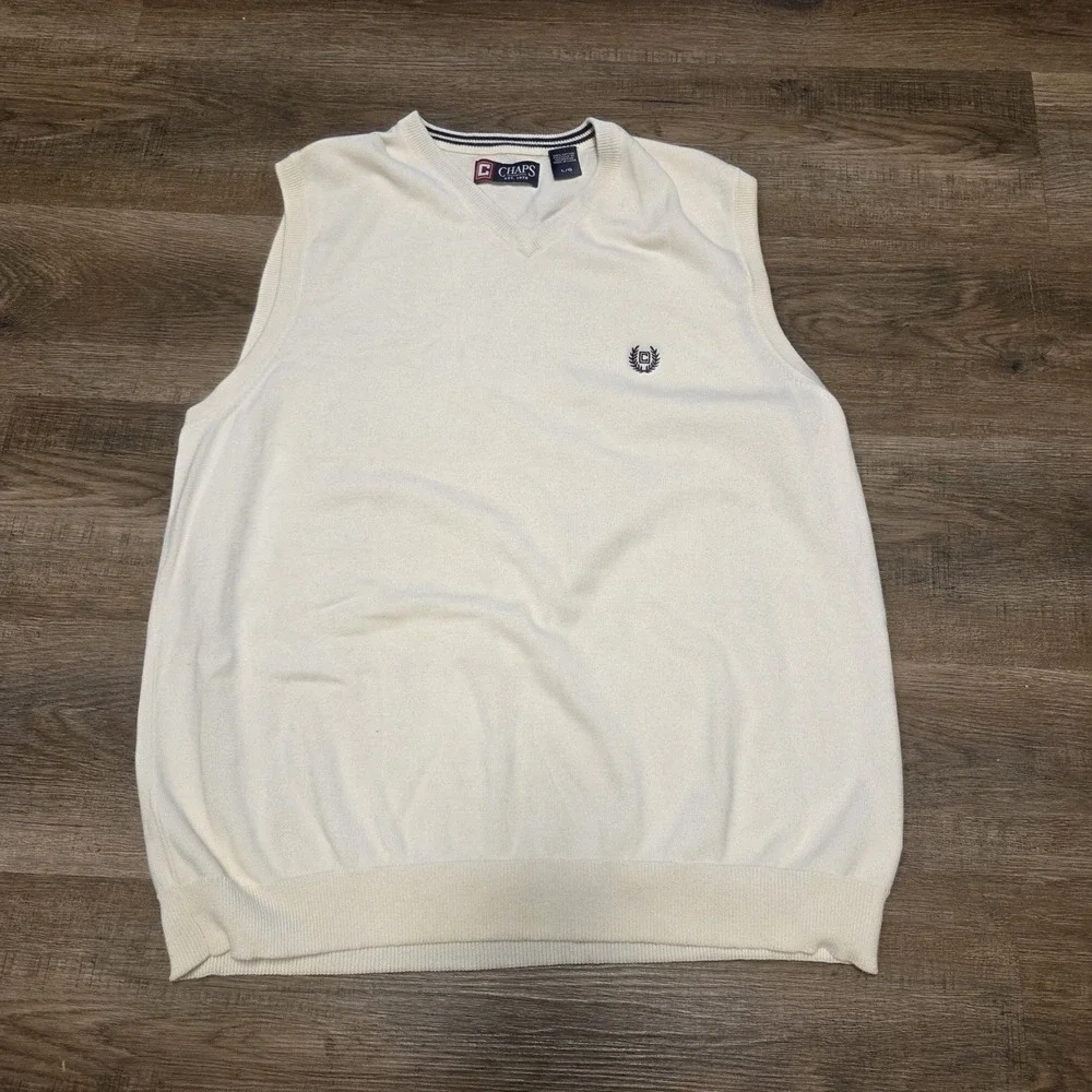 Chaps Mens‎ Vest Size L Cream